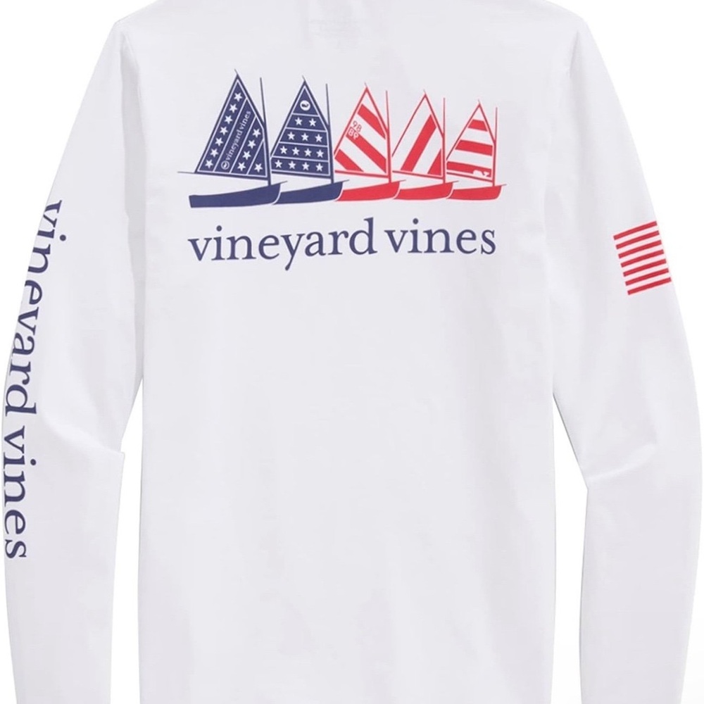 Vineyard Vines Boys' USA Catboats Harbor Performance Tee